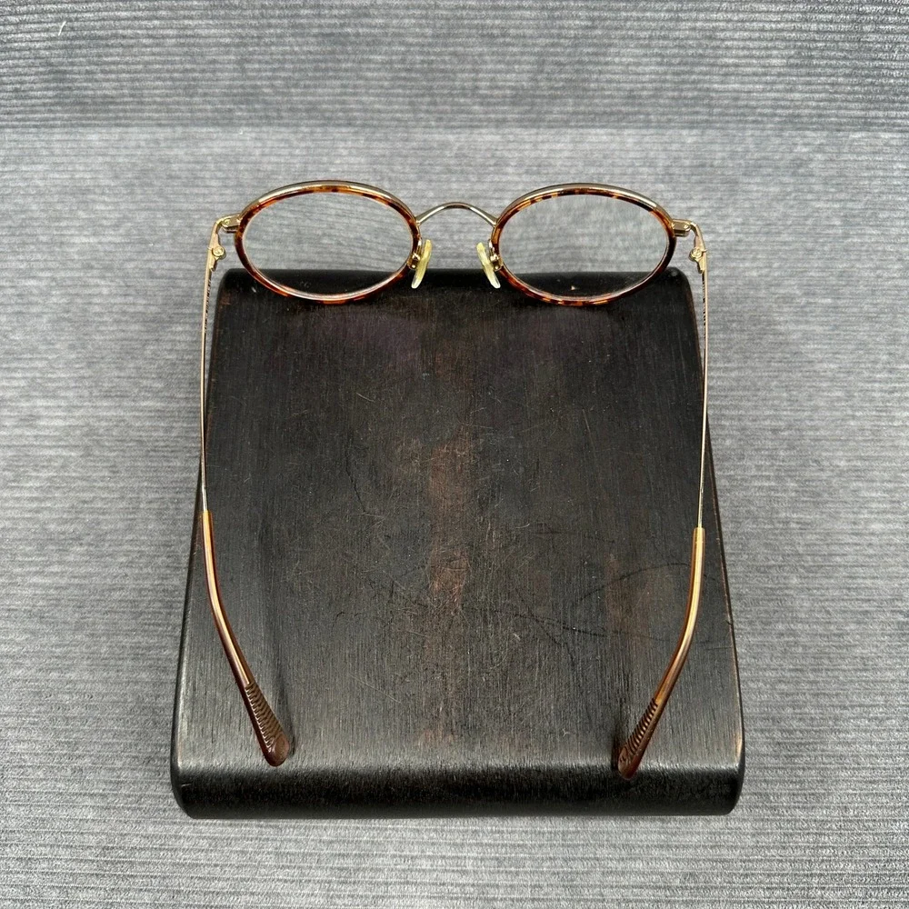 Lafont Issy & La Clic 006 Round Tortoise Gold Eyeglasses Frame Y2k